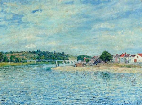 Alfred Sisley La Seine a Saint Mammes